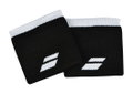 Babolat Schweissband Logo Handgelenk schwarz/weiss - 2 Stück